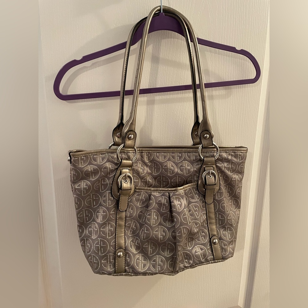 Giani Bernini Purse Metallic Pewter